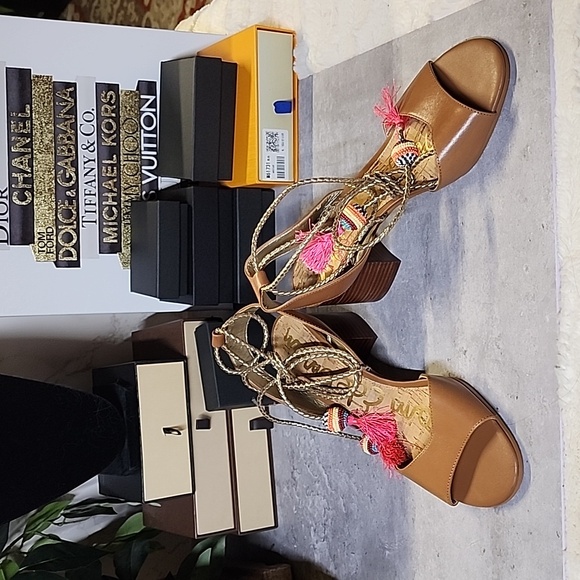 Sam Eldeman ankle wrap sandals - Picture 1 of 11